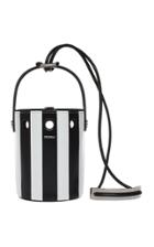 Perrin Paris Le Mini Seau Striped Leather Bag