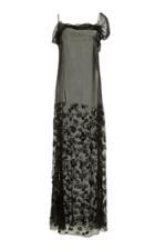 Versace Embellished Silk Chiffon Dress