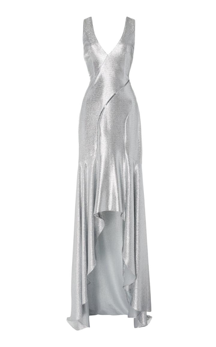 Galvan Relev Sleeveless Duchess Satin Gown