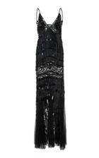 Alberta Ferretti Sequined Tulle Gown