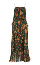 Moda Operandi Amur Adeline Floral-print Silk Dress