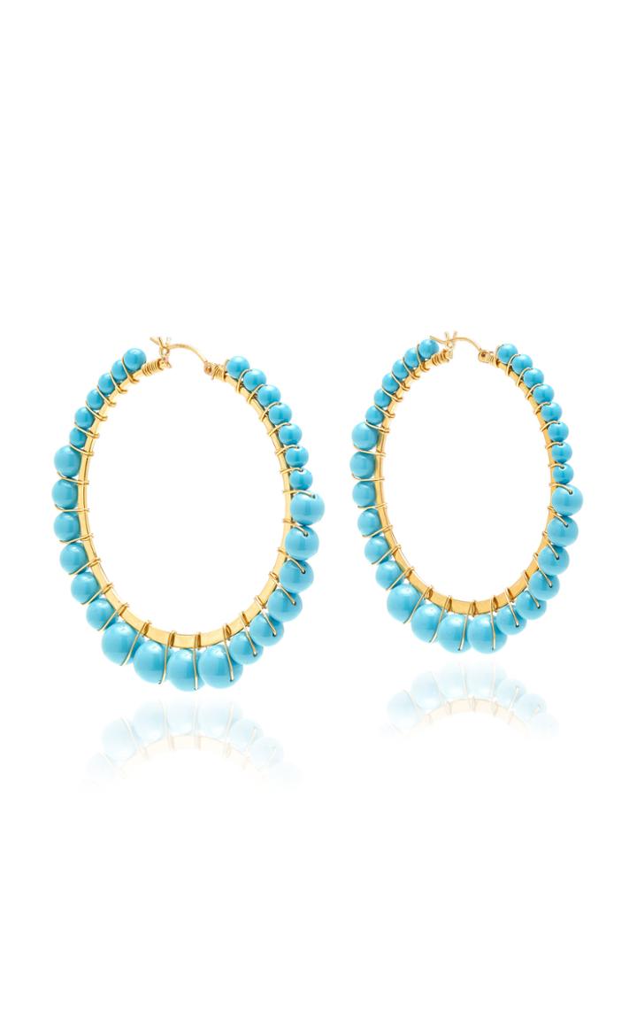 Beck Jewels Bella Hoops Medium - Turquoise