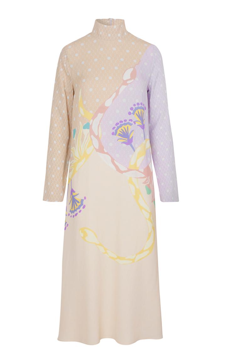 Stine Goya Millie Long Sleeve Printed Midi Dress