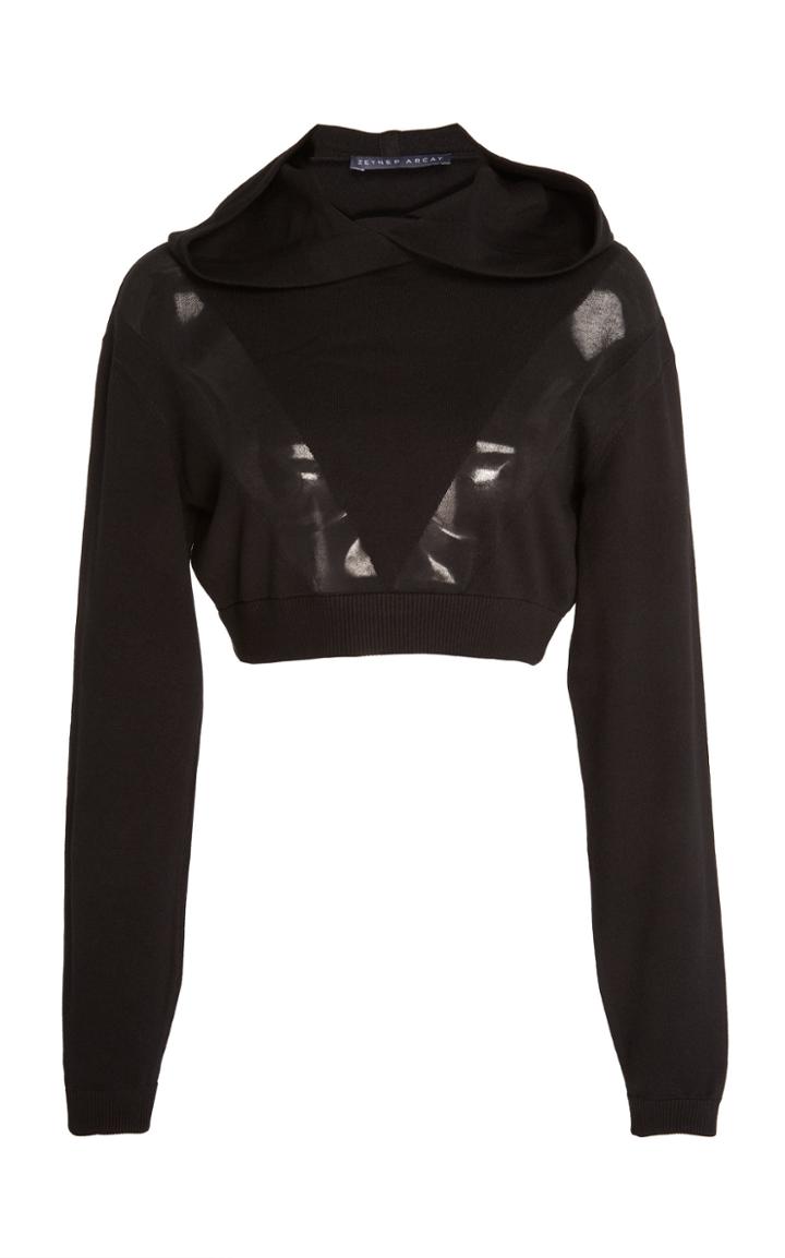 Zeynep Aray Cropped Knit Sweater
