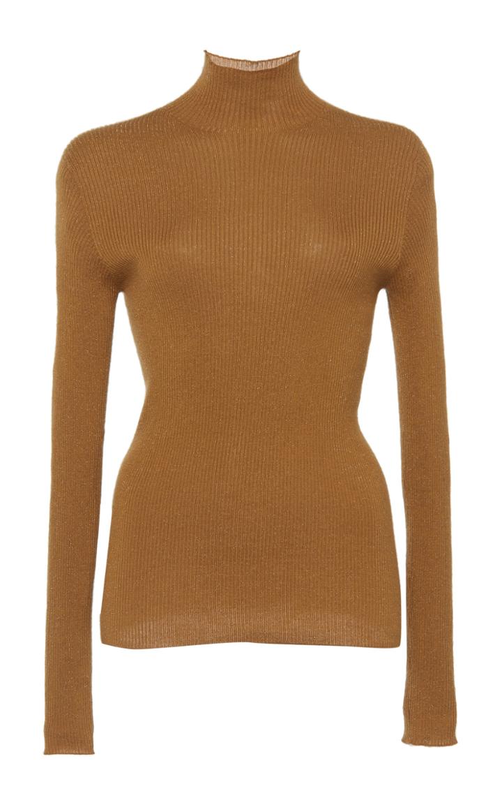 Akris Cashmer-blend Lurex Turtleneck Sweater