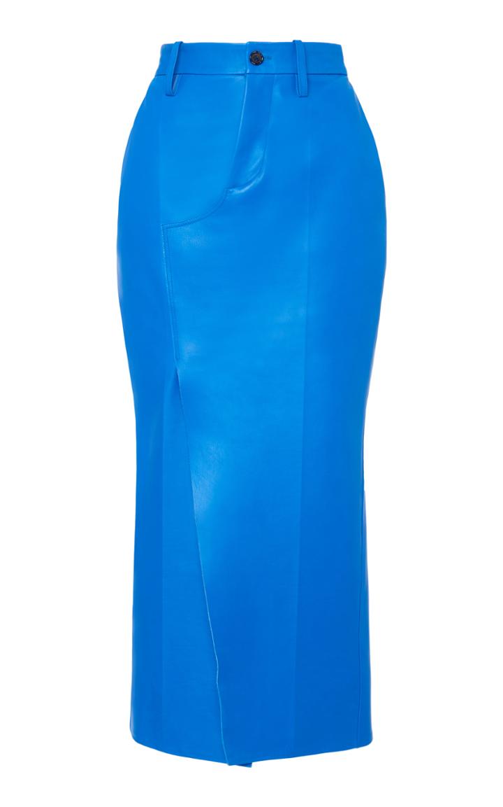 Moda Operandi Marni Leather Wrap-effect Midi Skirt Size: 36