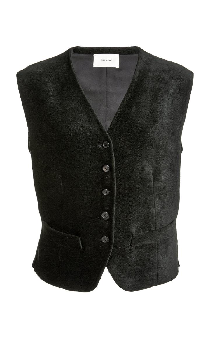 Moda Operandi The Row Vega Satin Chenille Vest