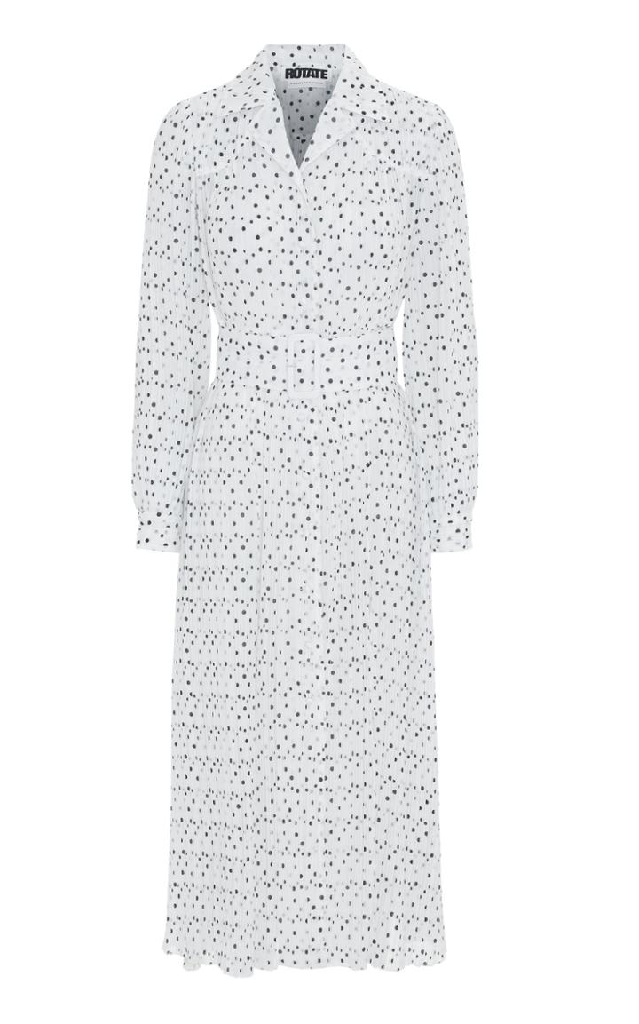Rotate By Birger Christensen Printed Midi Dress