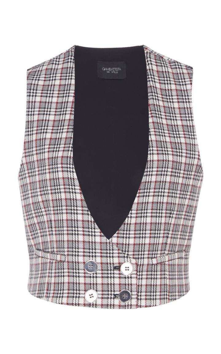 Giambattista Valli Plaid Gilet
