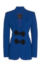 Andrew Gn Guipure Lace-trimmed Crepe Blazer