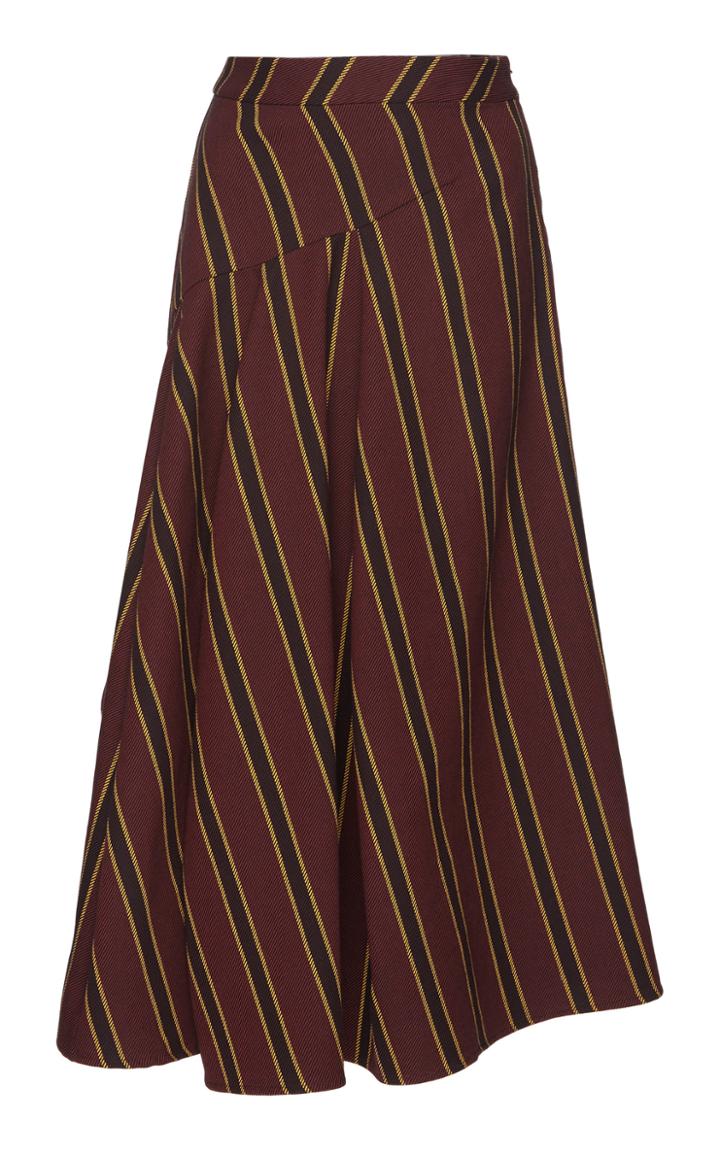 Palmer/harding Palmer//harding Stripe Tilt Midi Skirt