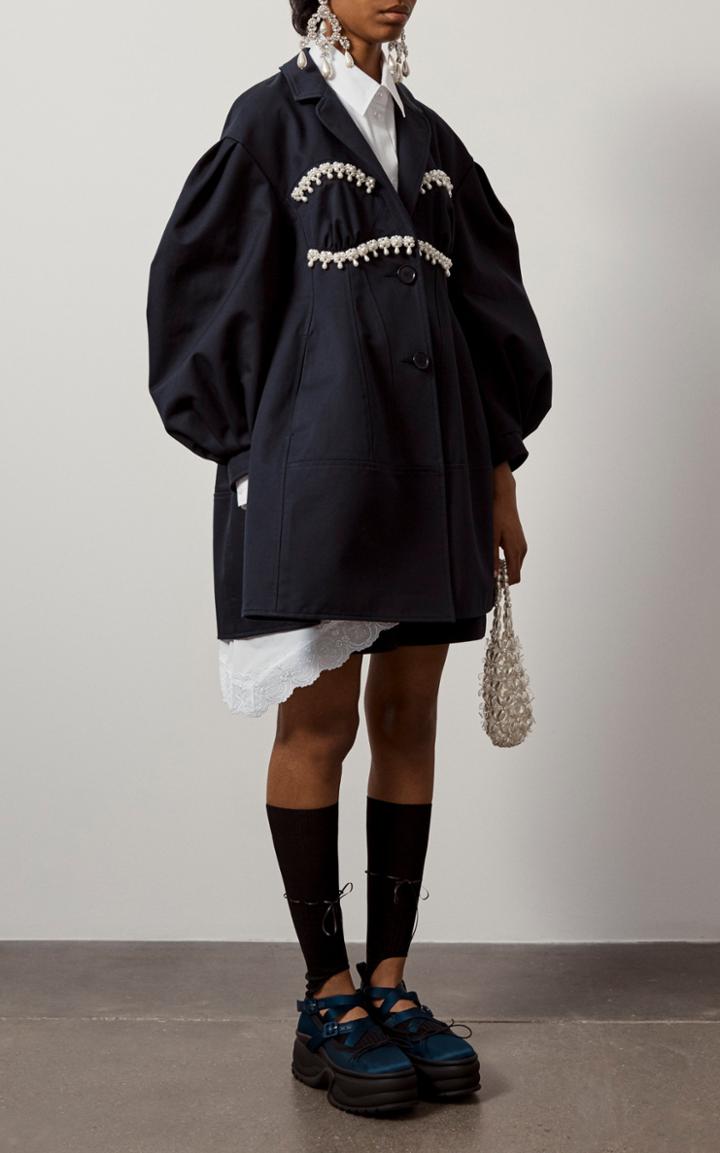Moda Operandi Simone Rocha Sculpted Cotton Shorts