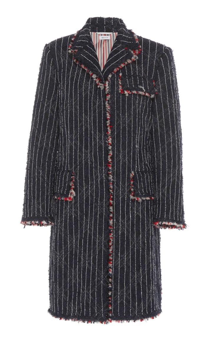 Thom Browne Chalk Stripe Tweed Jacket