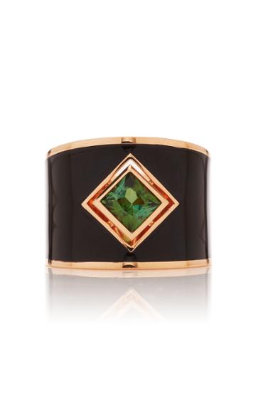 Gilan Hafsa 18k Rose Gold And Tourmaline Ring