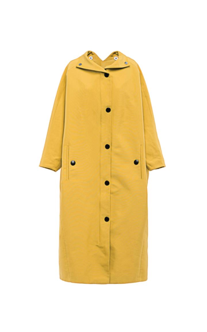 Moda Operandi Prada Oversized Collared Coat