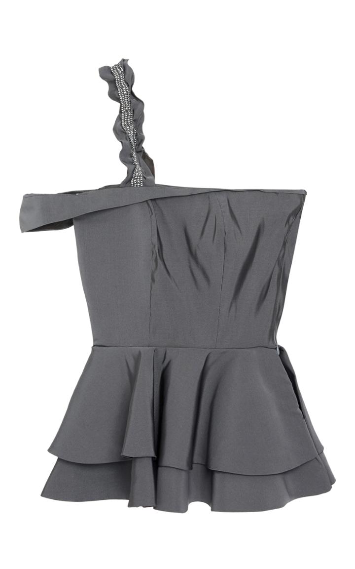 Viva Aviva Strappy Peplum Top