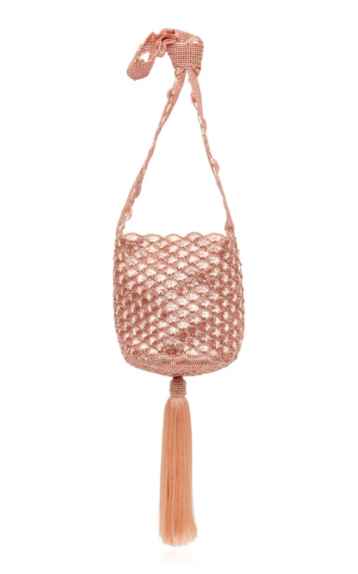 Verdi Design X Johanna Ortiz Gold Rose Shell Mochila Bag