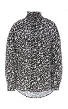 Isabel Marant Toile Catchelae Printed Georgette Turtleneck Top