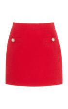 Moda Operandi Alessandra Rich Crystal-embellished Wool-blend Tweed Skirt Size: 38