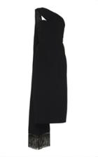 Andrew Gn Scarf-effect Crepe Dress