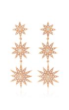 Shay Triple Diamond Starburst Drop Earrings