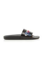 Givenchy Printed Rubber And Canvas Slides