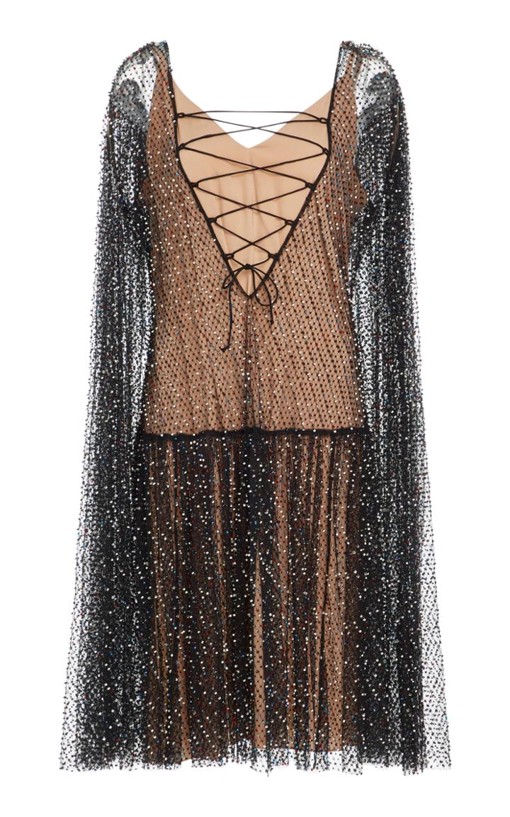 Alena Akhmadullina Plunging Neck Lace Up Dress