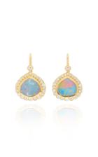 Jamie Wolf 18k Yellow Gold Opal And Diamond Bisou Earring