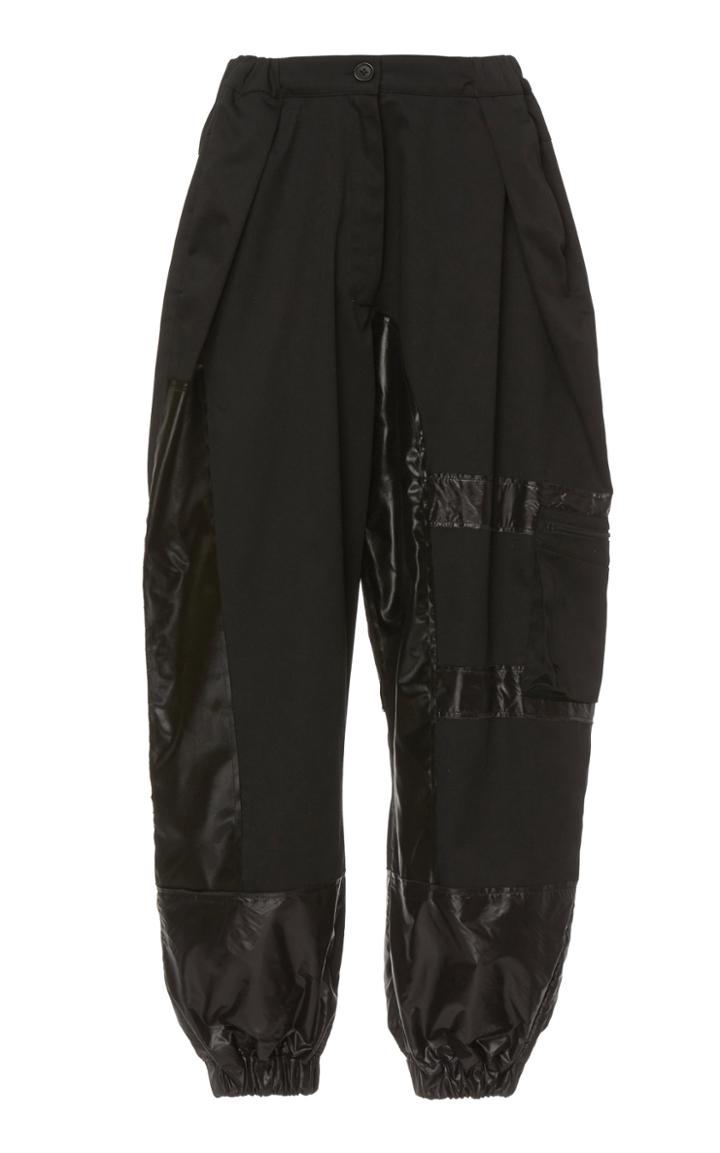 Moda Operandi Preen By Thornton Bregazzi Micki Shell-paneled Wool Twill Jogger Trous