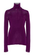 Moda Operandi Petar Petrov Kyah Striped Crepe Turtleneck Top Size: 32