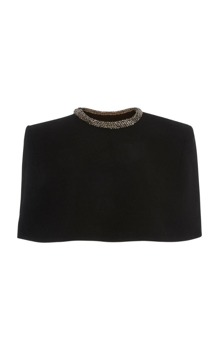 Rachel Gilbert Winona Crepe Embellished Cape