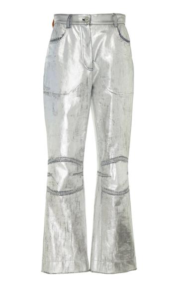 Cdric Charlier Metallic Cotton Pants