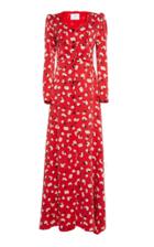 Rebecca De Ravenel Silk Charmeuse Button Front Dress