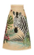 Moda Operandi Dolce & Gabbana Printed Raffia Skirt Size: 38