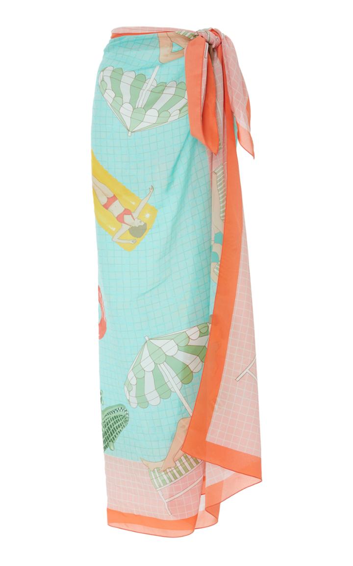 Karen Mabon Beverly Hills Hotel Silk Sarong