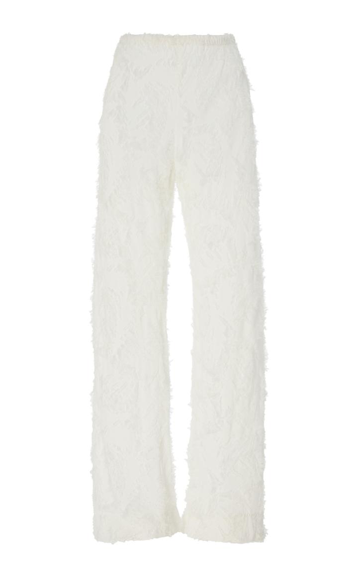 Moda Operandi Cult Gaia Stacie Flocked Georgette Wide-leg Pants Size: Xs