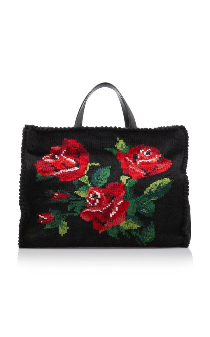 Moda Operandi Dolce & Gabbana Sicily Embroidered Floral Tote