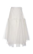 Brock Collection Ruffled Silk Midi Skirt