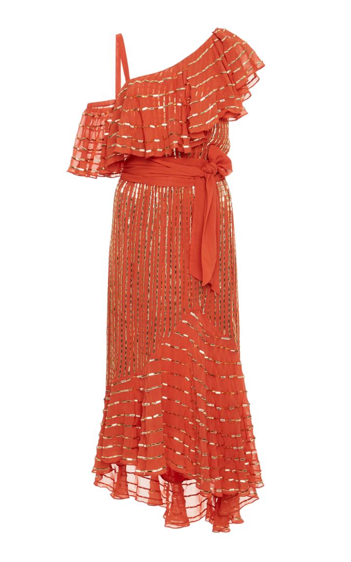 Temperley London Mosaico Off-the-shoulder Dress