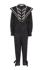 Isabel Marant Toile Realia Lace-trimmed Cotton Jumpsuit
