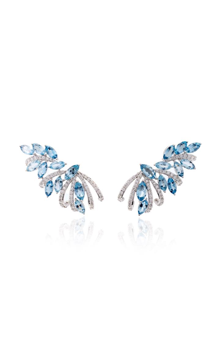 Hueb M'o Exclusive Aquamarine Ear Climber Cuff