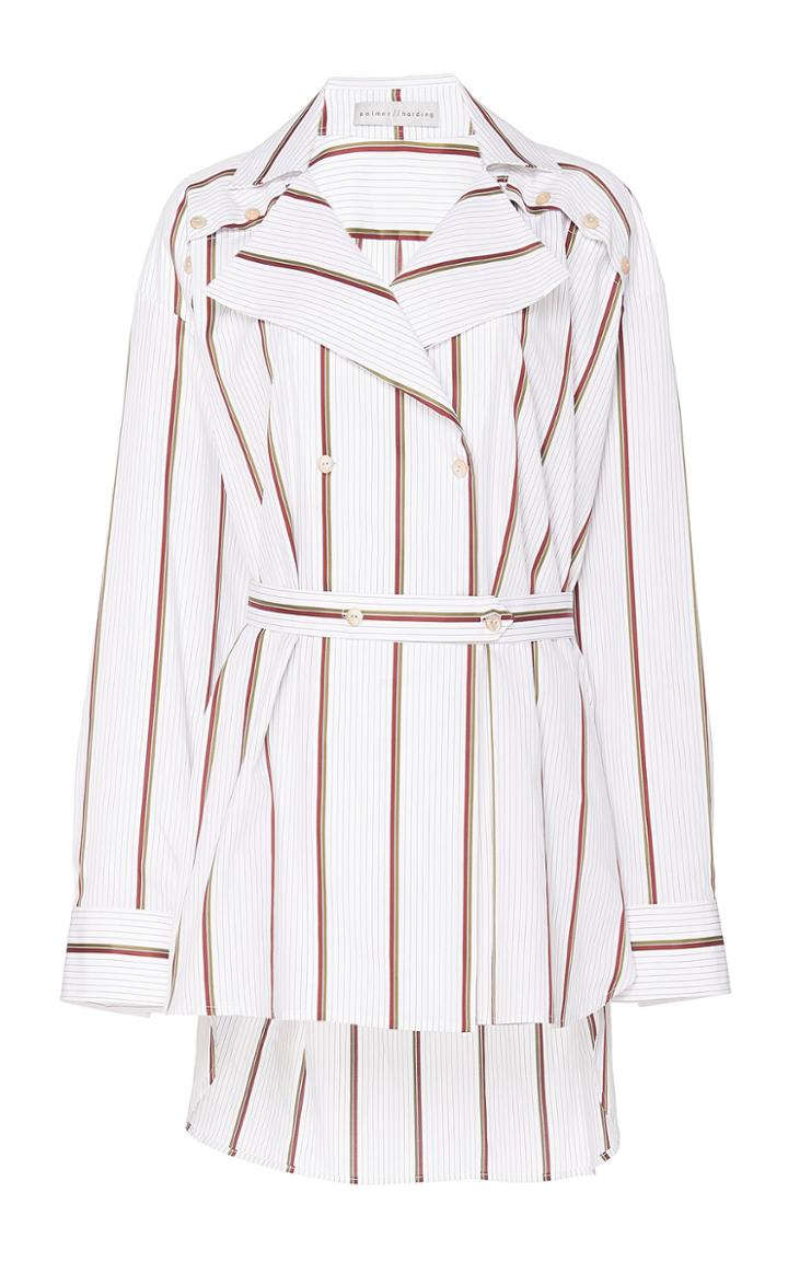 Palmer/harding Palmer//harding Cotton Notched Lapel Top