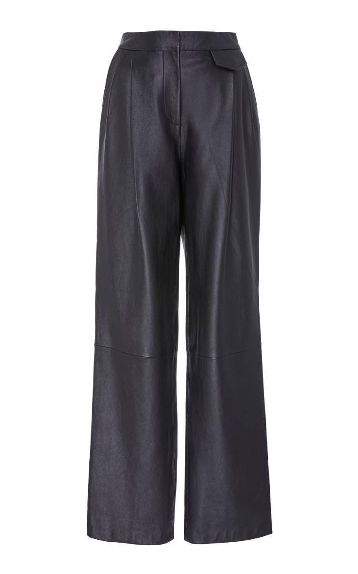 3.1 Phillip Lim High-waisted Straight-leg Leather Pants
