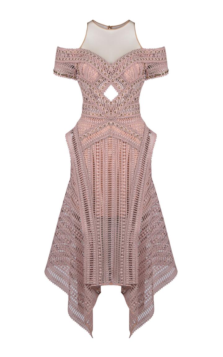 Thurley Sand Dune Illusion Cold Shoulder Dress