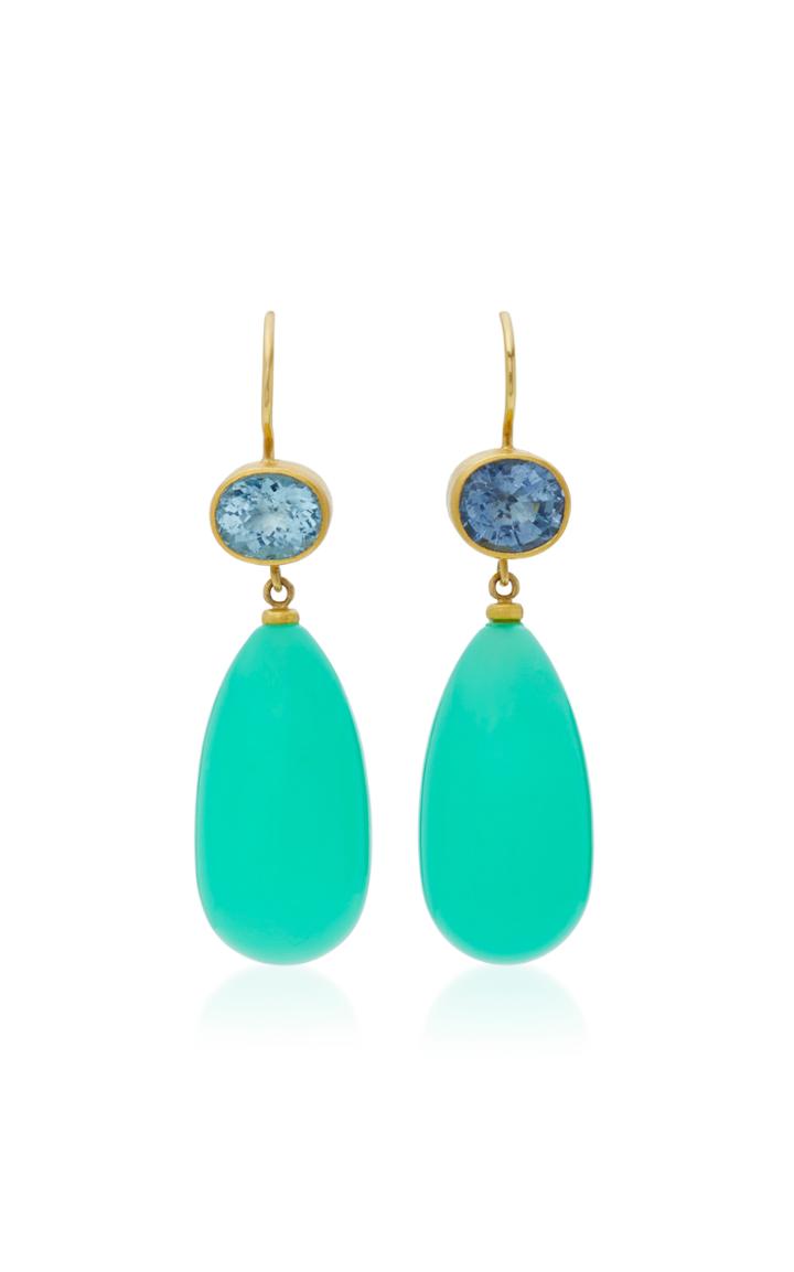 Mallary Marks Apple & Eve Blue Paraiba Earrings