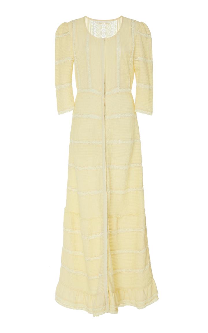 Loveshackfancy Adrianne Cotton Pleat Dress