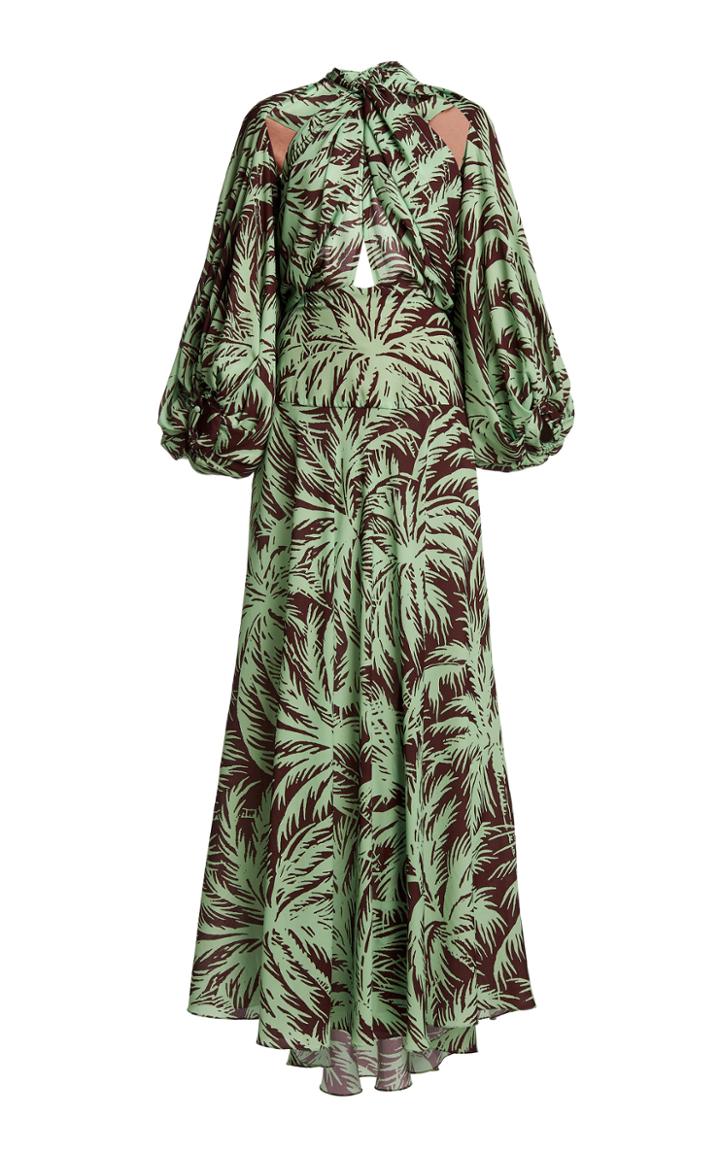 Moda Operandi Johanna Ortiz Seduced Poet Removable Sleeves Maxi Dress