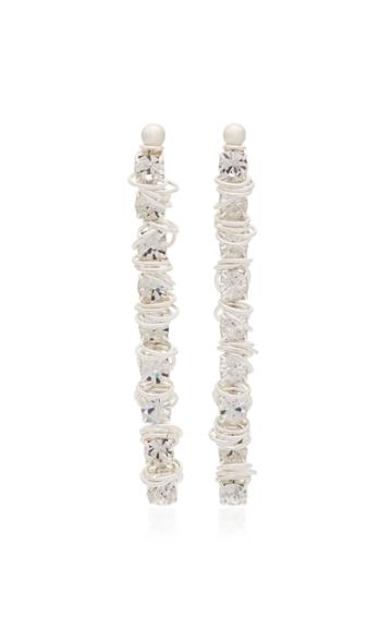Moutton Collet X Project Gold-plated, Silver And Crystal Earrings