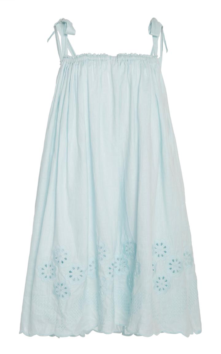 Innika Choo Nev Erontym Eyelet Hem Cotton Dress Size: 1