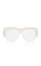 Gucci Sunglasses Crystal-embellished D-frame Acetate Sunglasses